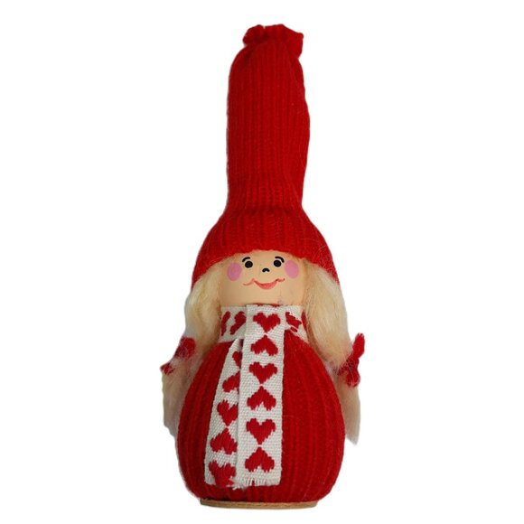 4-Tomte Figurines, Original Ljungstroms of Sweden Handmade Wooden Figures - Picture 5 of 14